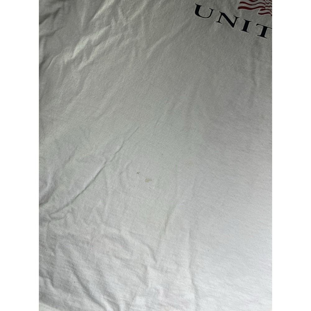 VTG World Trade Center Shirt XL White 9/11 T-Shirt American Unity Flawed - Picture 4 of 12